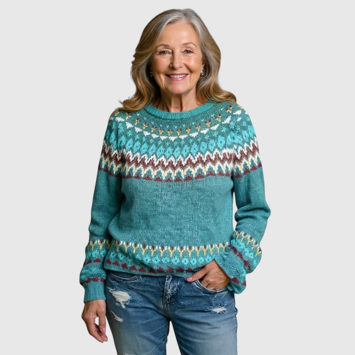 Sofia - Vintage islandský vlněný svetr