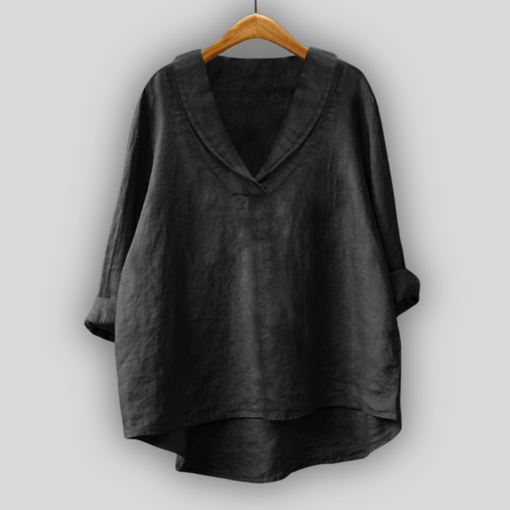 Lněná Blůza Zlatá Aura