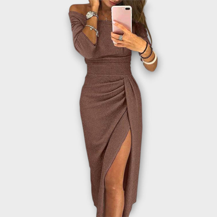 Lena - Elegantní šaty s odhalenými rameny