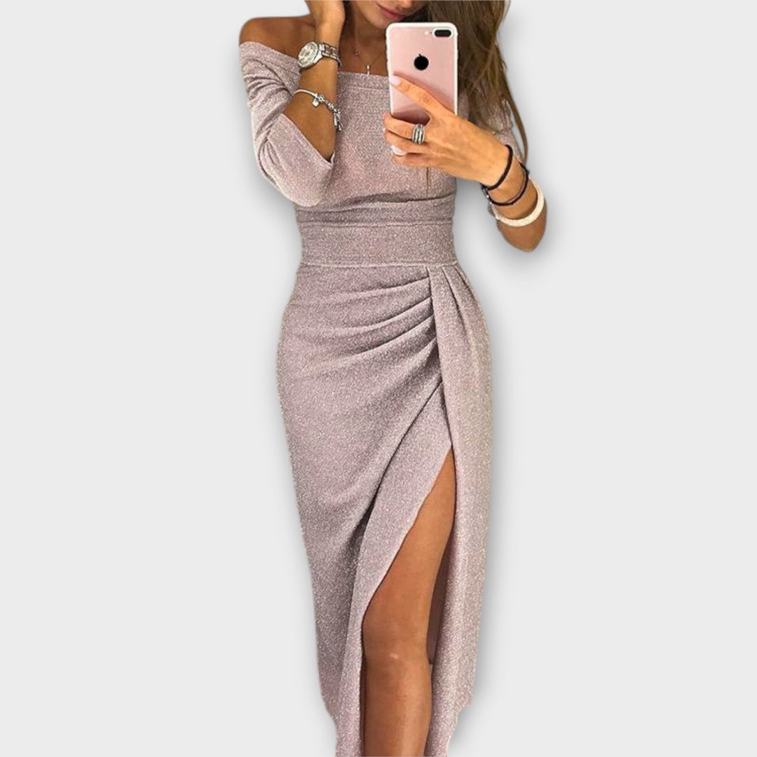 Lena - Elegantní šaty s odhalenými rameny