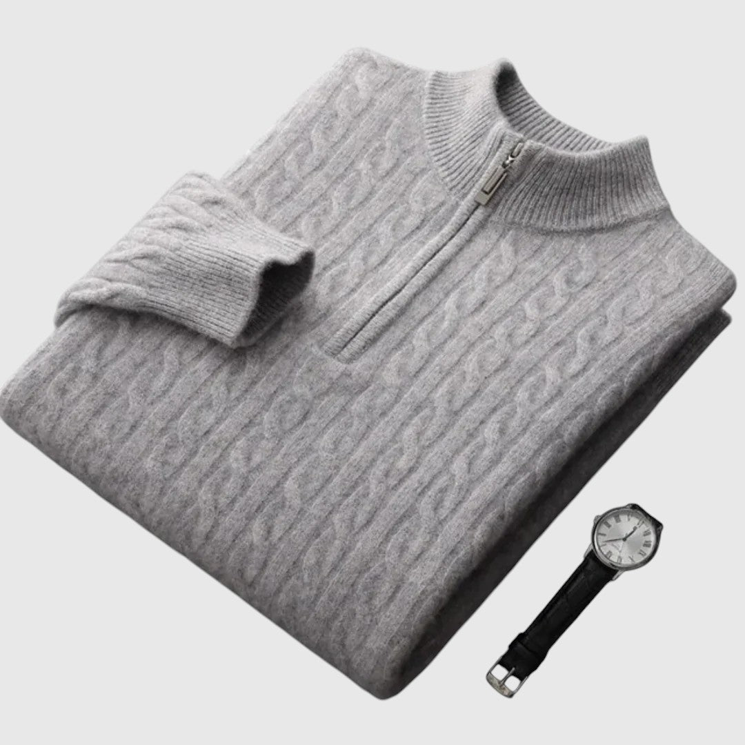 Libuše- Pletená polokošile z kašmíru Deneb