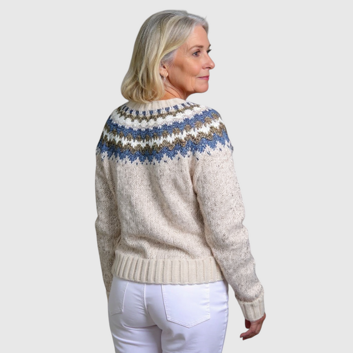 Peyton - Vintage islandský vlněný kardigan