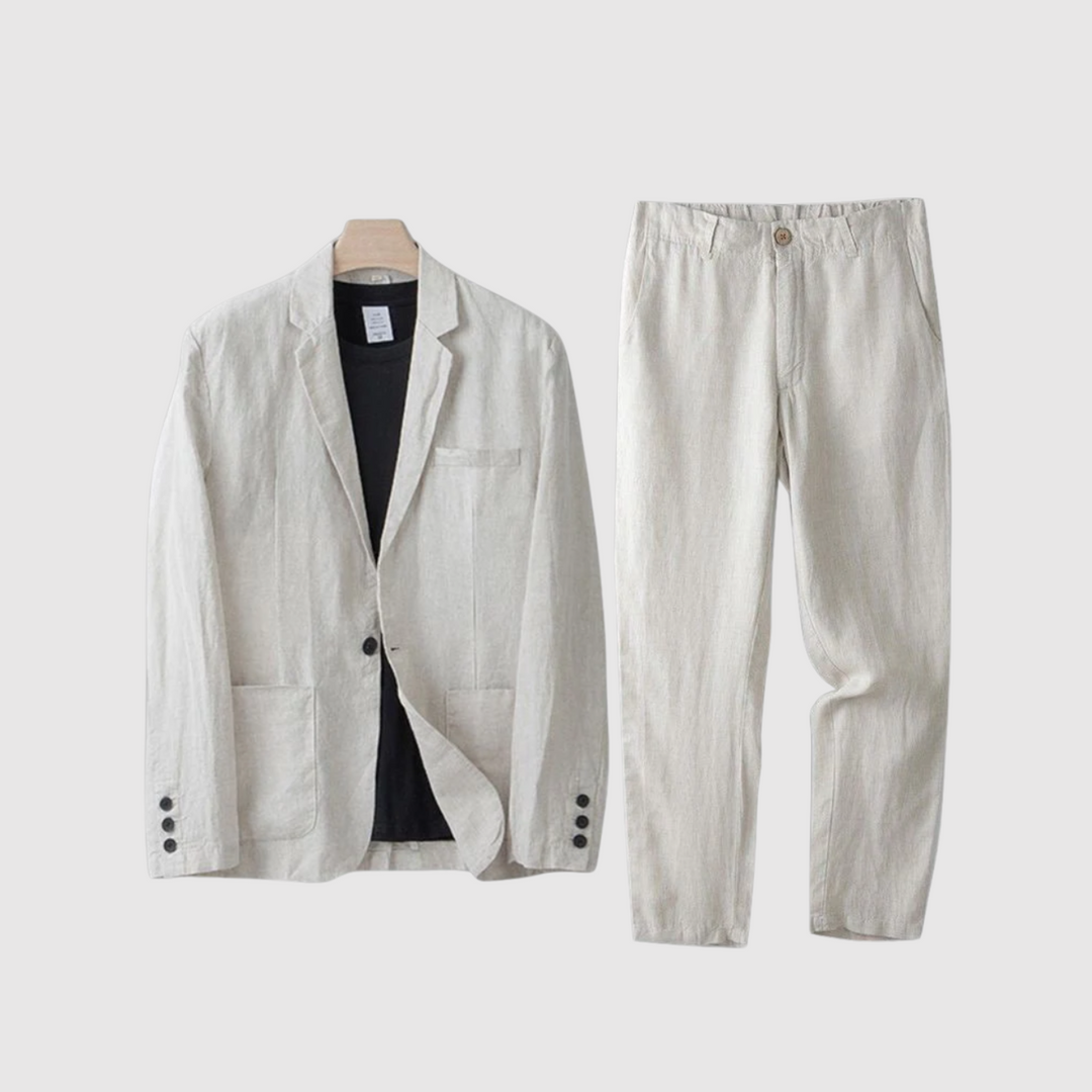 Libuše– Lněný komplet s přirozenou elegancí