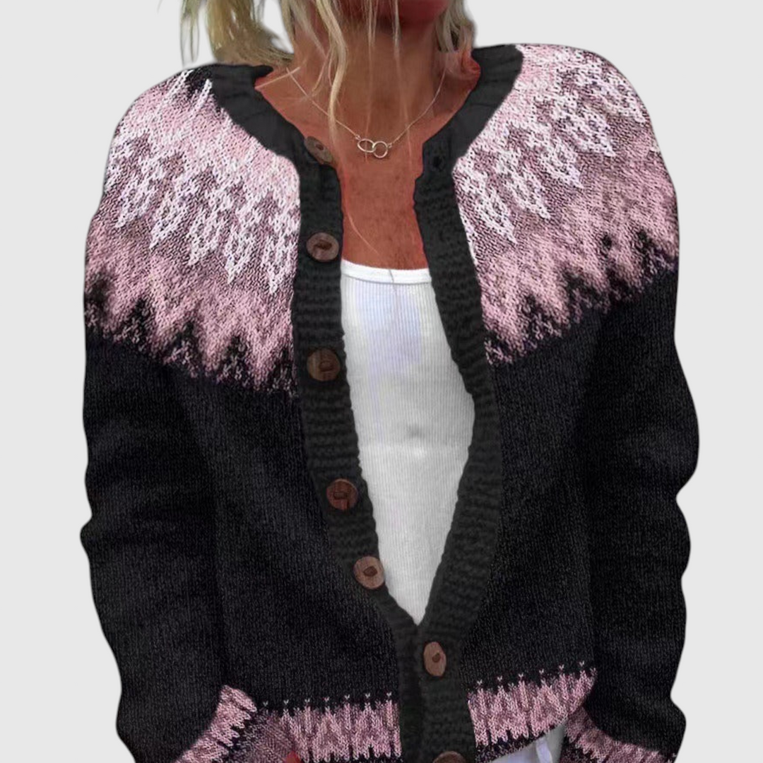 Lydia - Vintage islandský vlněný cardigan