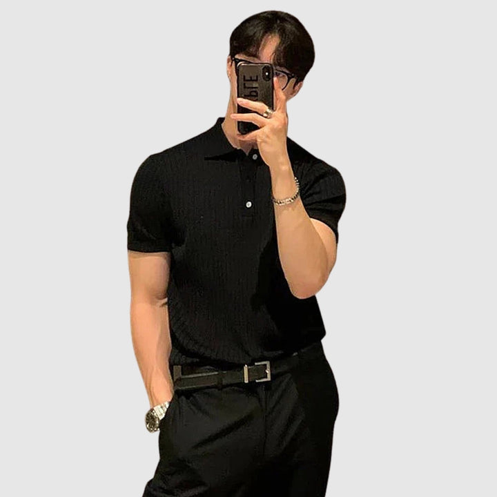 Libuše – Žebrovaný rolák s knoflíkovou légou