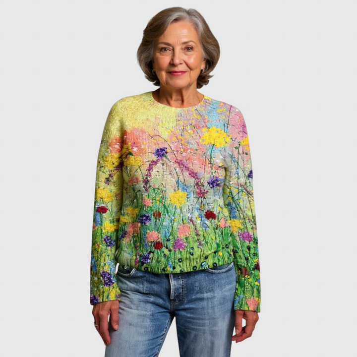 Grace - Vintage islandský vlněný svetr