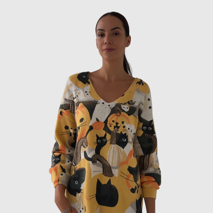 FLORENCE - Svetr s V-výstřihem