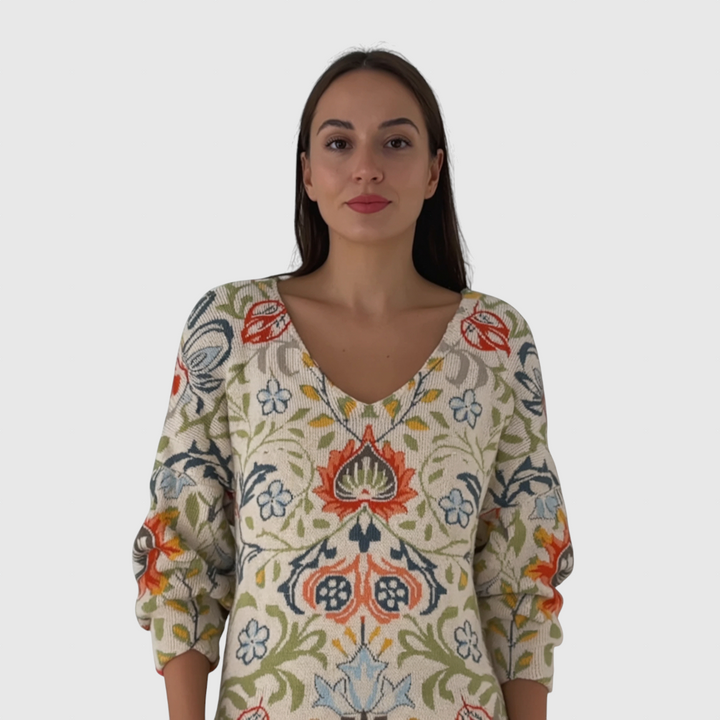 MARGAUX - Svetr s V-výstřihem