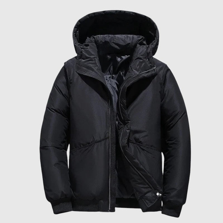 Josef - Prošívaná bunda s kapucí a odolnou úpravou