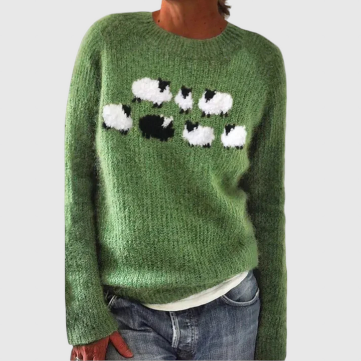 Addison - Vintage islandský vlněný svetr