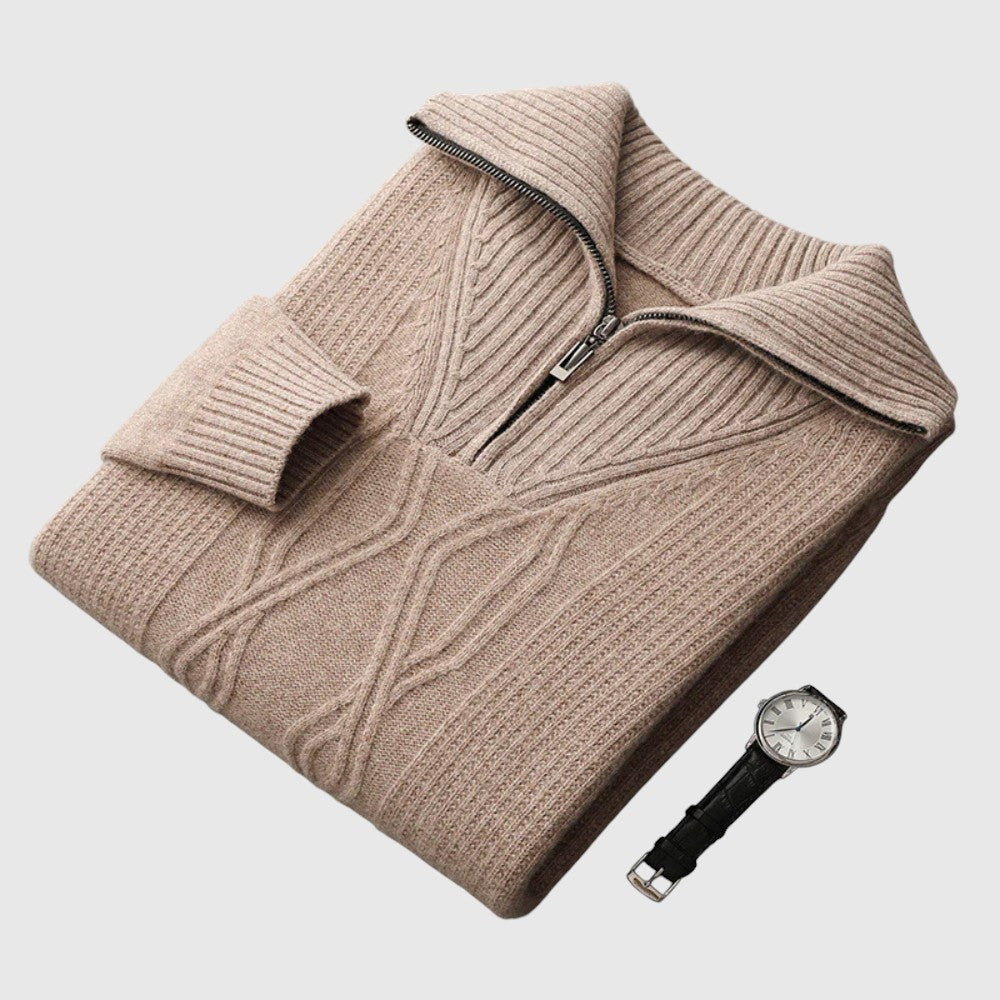 Libuše- Camisola s zipem Taranto Merino Wool