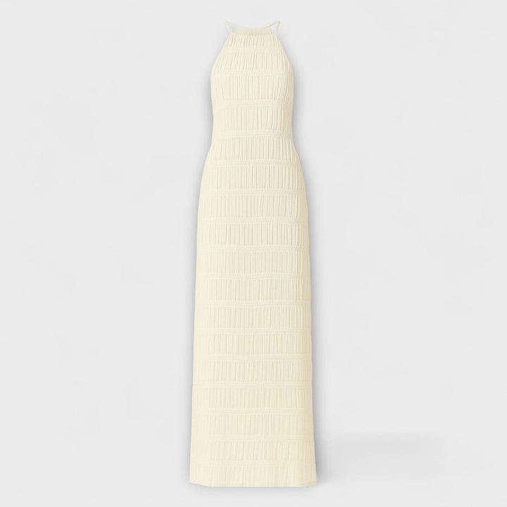 Adeline - Dlouhé šaty s halter výstřihem