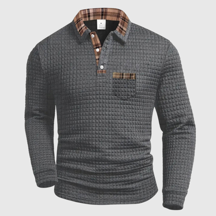 Brooklyn - Pánské polo tričko s kostkovaným vzorem