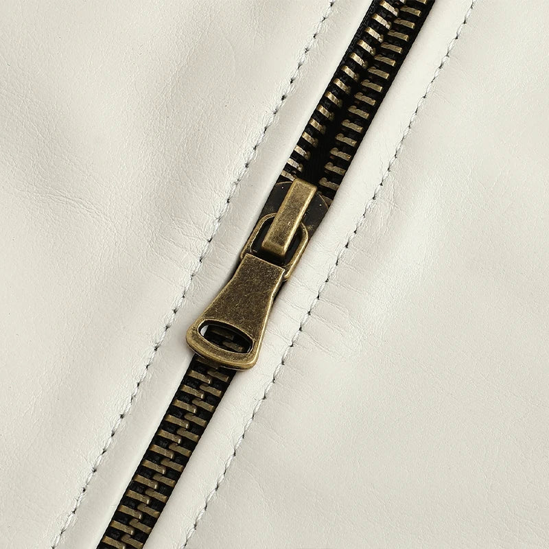 Javor - Kožená bunda s přiléhavým střihem