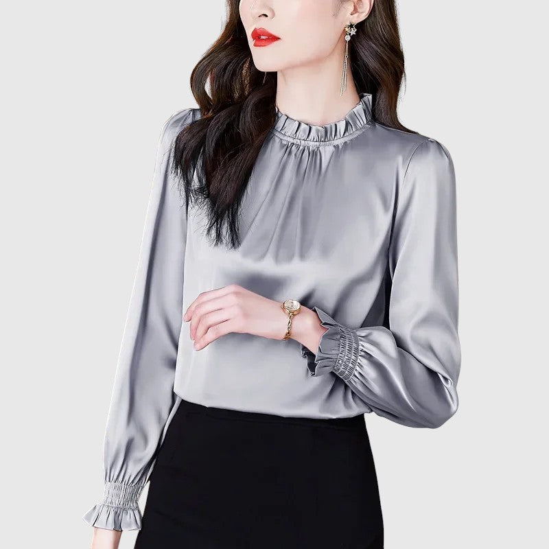 Jana - Elegantní saténová blůza