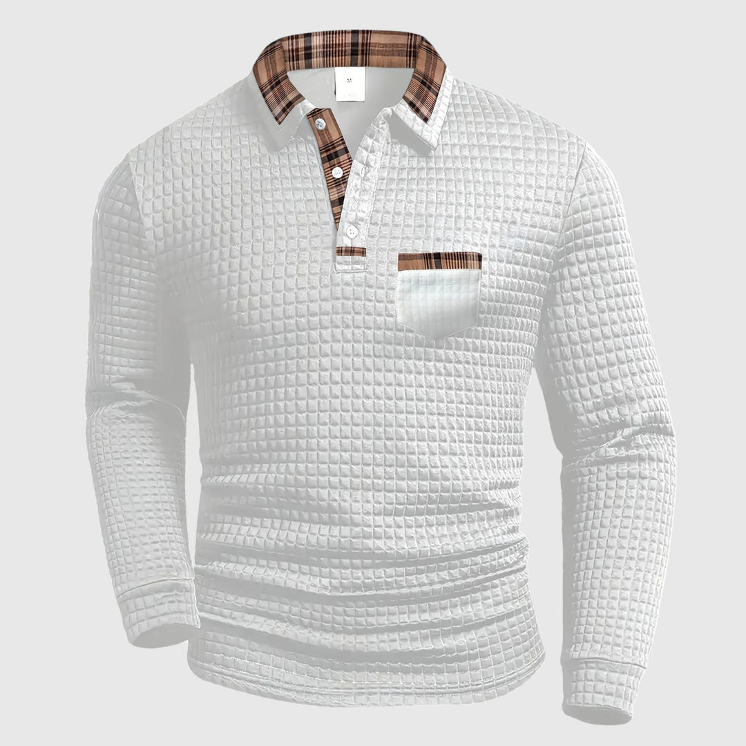 Brooklyn - Pánské polo tričko s kostkovaným vzorem