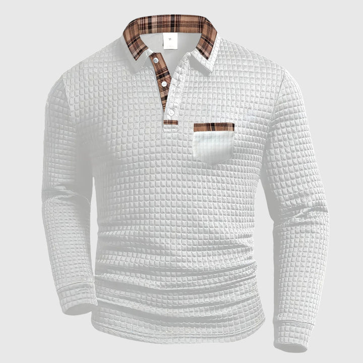 Brooklyn - Pánské polo tričko s kostkovaným vzorem