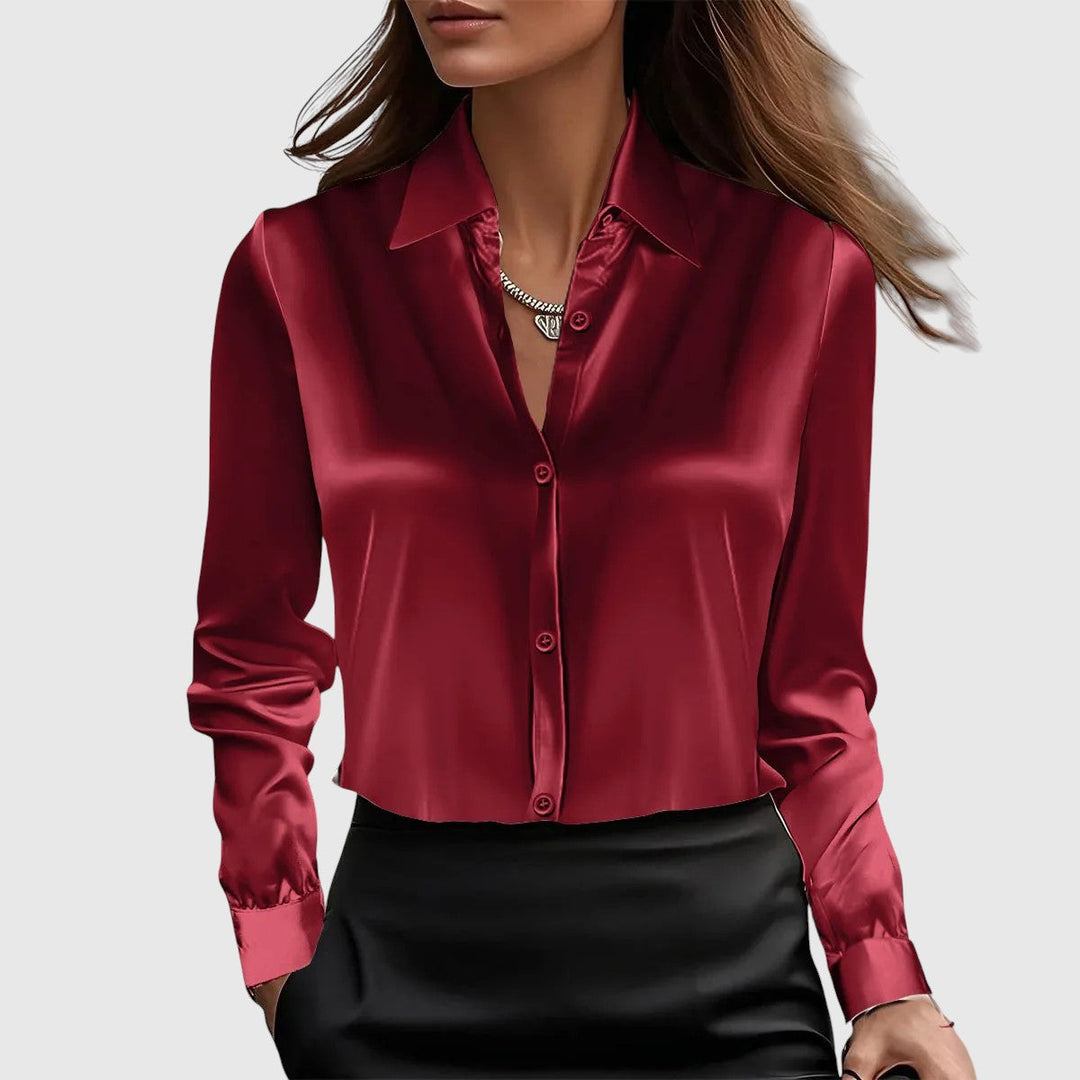 Lucie – elegantní saténová košile