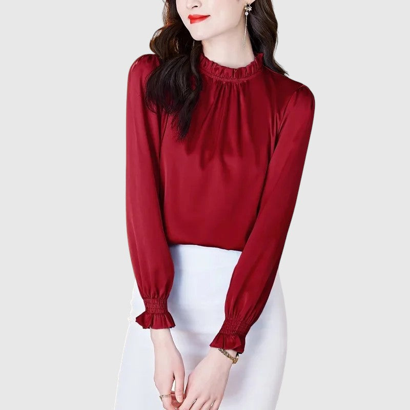 Jana - Elegantní saténová blůza