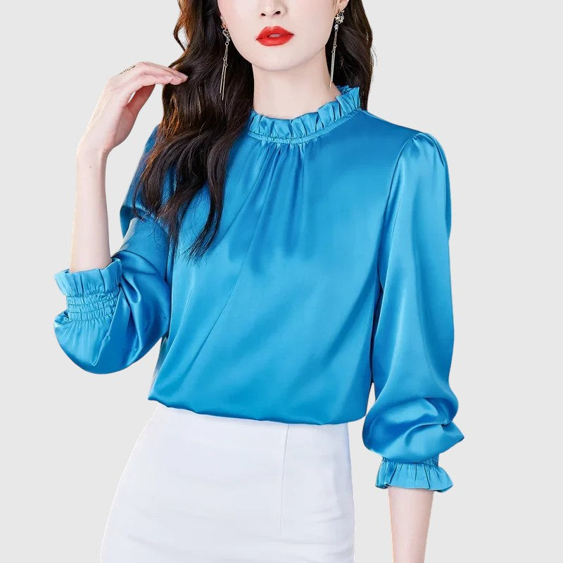 Jana - Elegantní saténová blůza