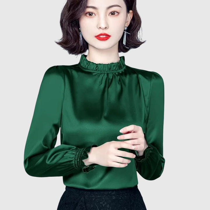 Jana - Elegantní saténová blůza