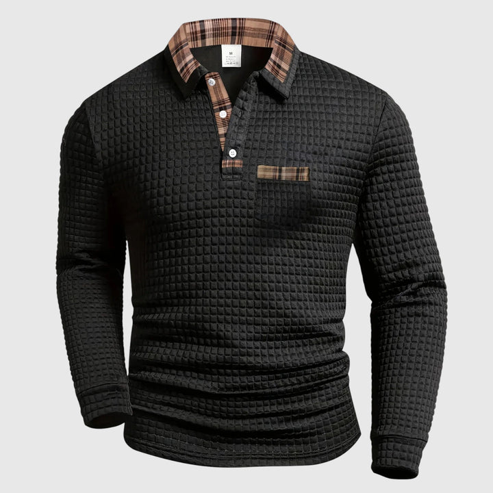 Brooklyn - Pánské polo tričko s kostkovaným vzorem