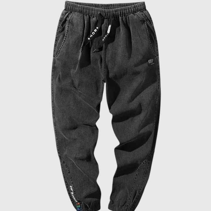 Elegantní džínové jogger kalhoty