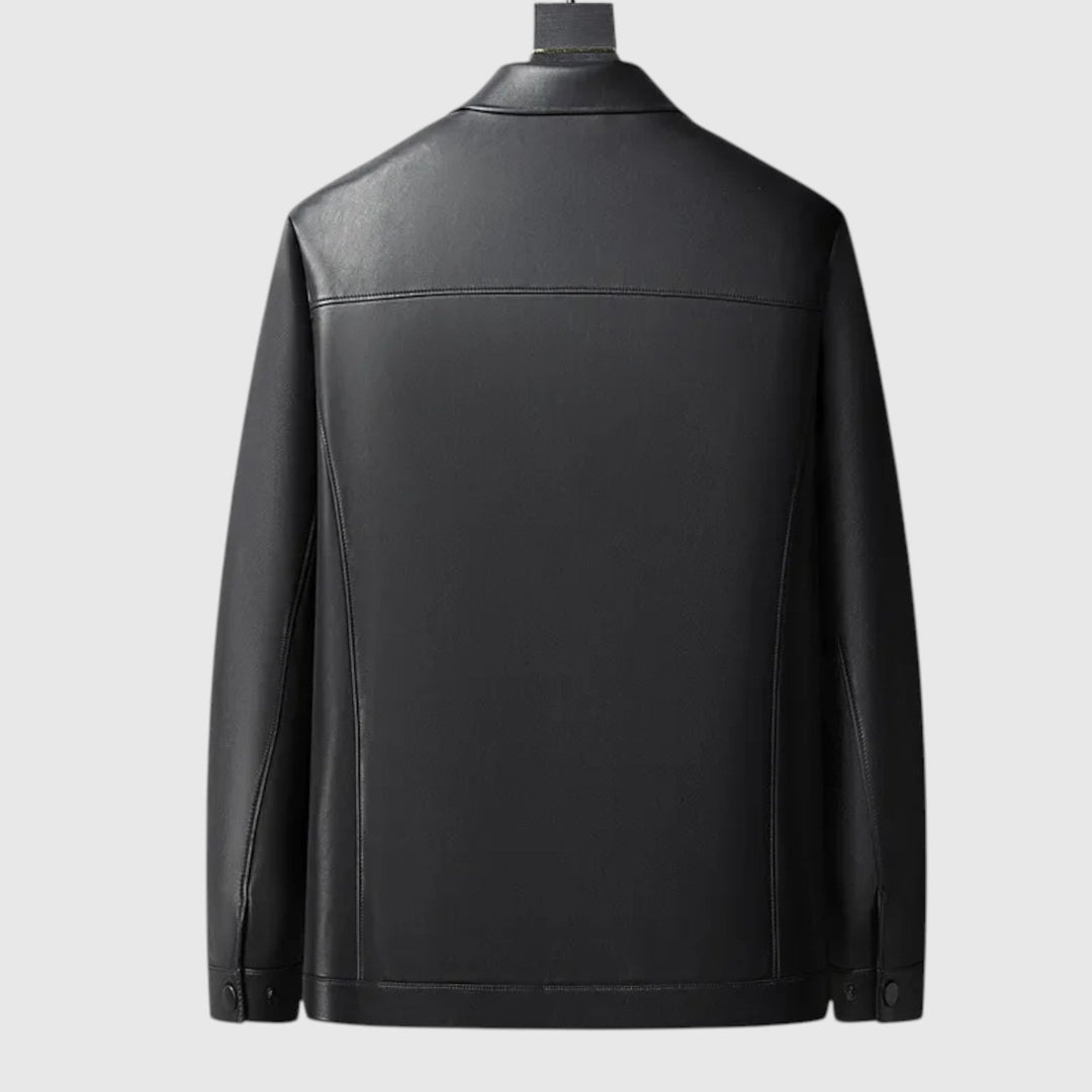 Pánská elegantní kožená bunda