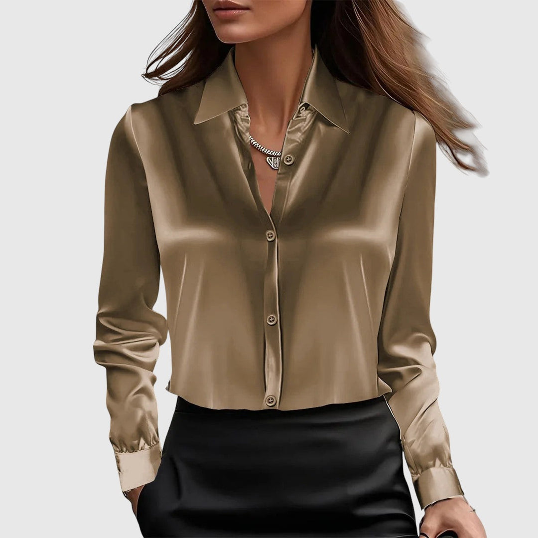 Lucie – elegantní saténová košile