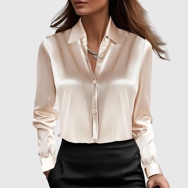 Lucie – elegantní saténová košile