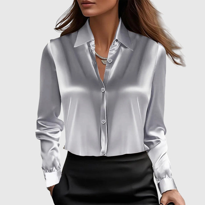 Lucie – elegantní saténová košile