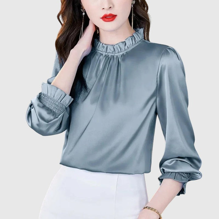 Jana - Elegantní saténová blůza