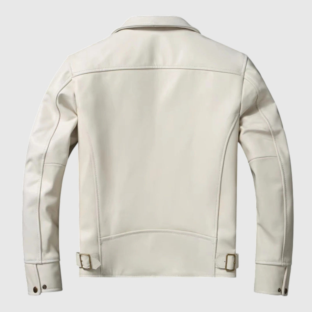 Javor - Kožená bunda s přiléhavým střihem