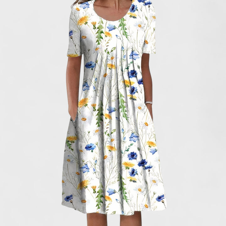 Kveta - Elegantní Midi Šaty