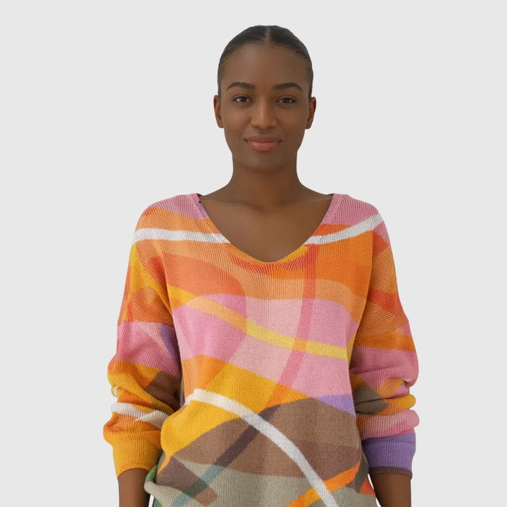 MADELEINE - Svetr s V výstřihem