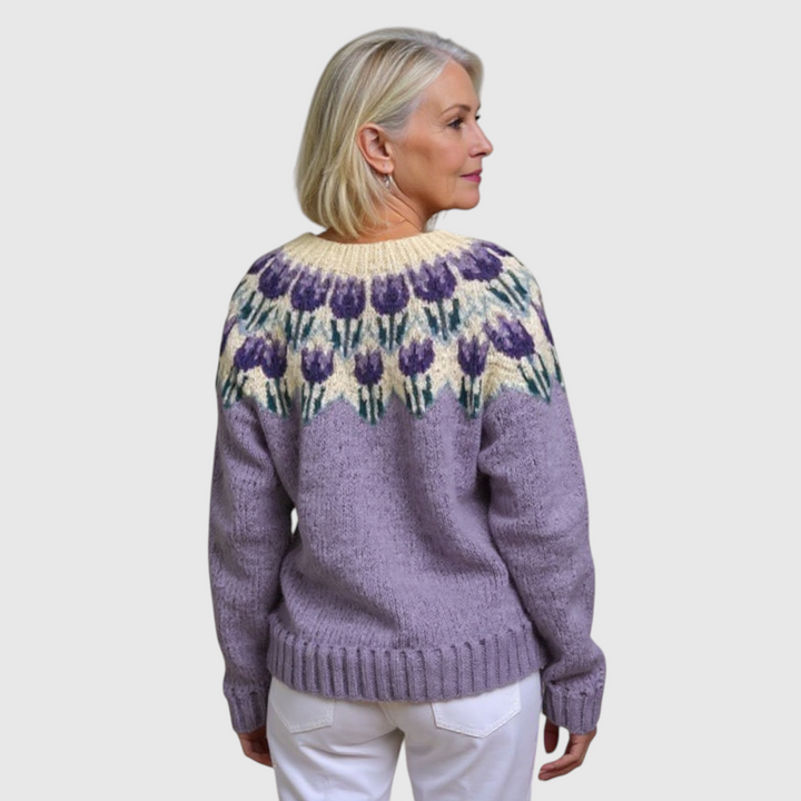 Josephine - Vintage islandský vlněný kardigan