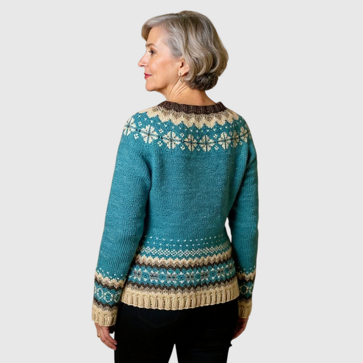 Allaira - Vintage islandský vlněný cardigan