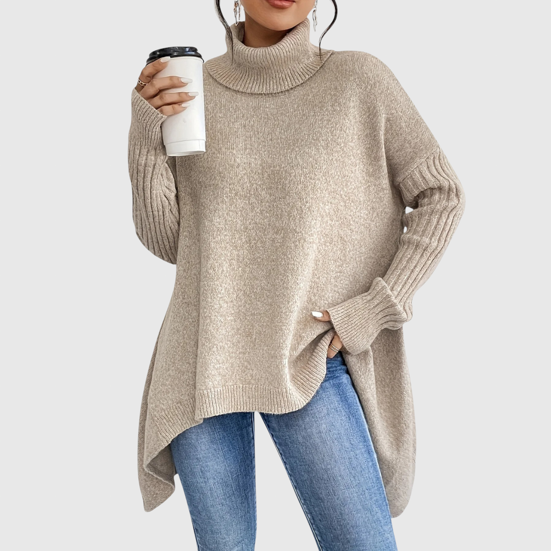 JOANNE - Elegantní svetr s vysokým lemem