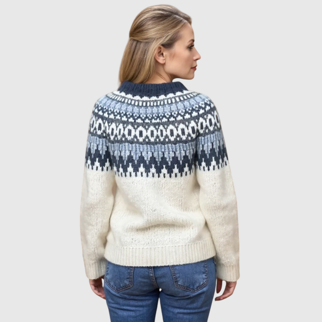 Maecey - Vintage islandský vlněný svetr