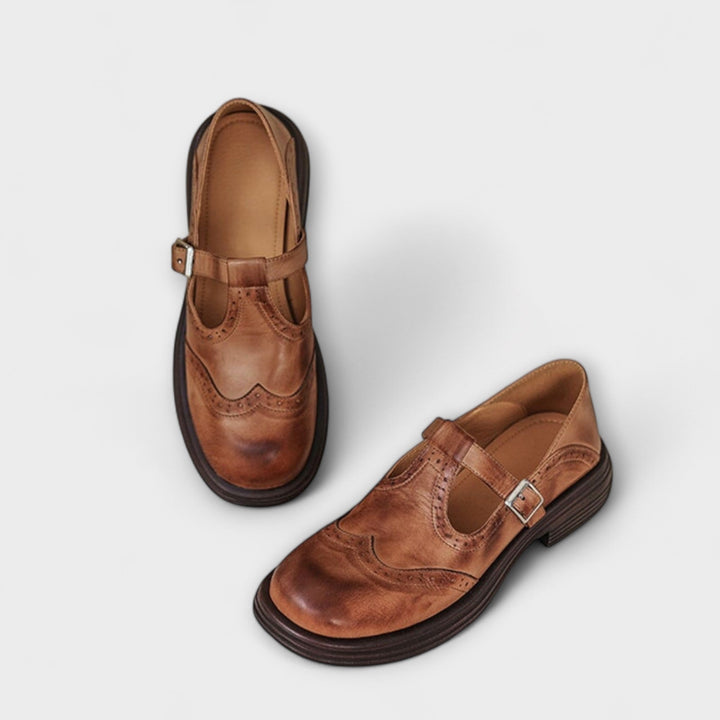 Isla - Elegantní kožené Mary Janes