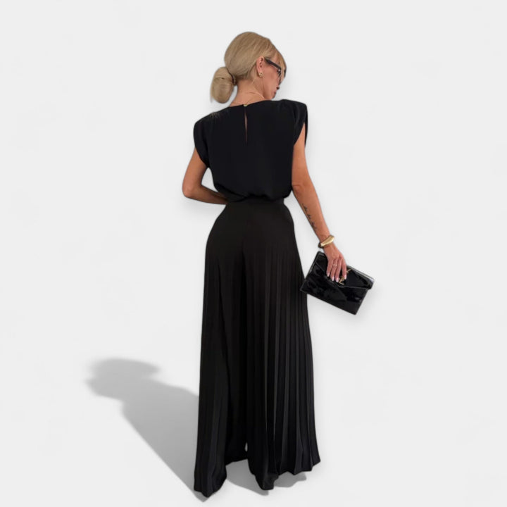 Letní módní set s topem a kalhotami